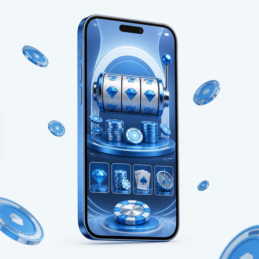 Smartphone with glowing screen — Bof