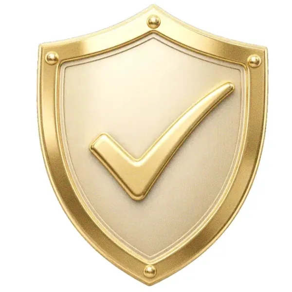 Checkmark shield — Bof