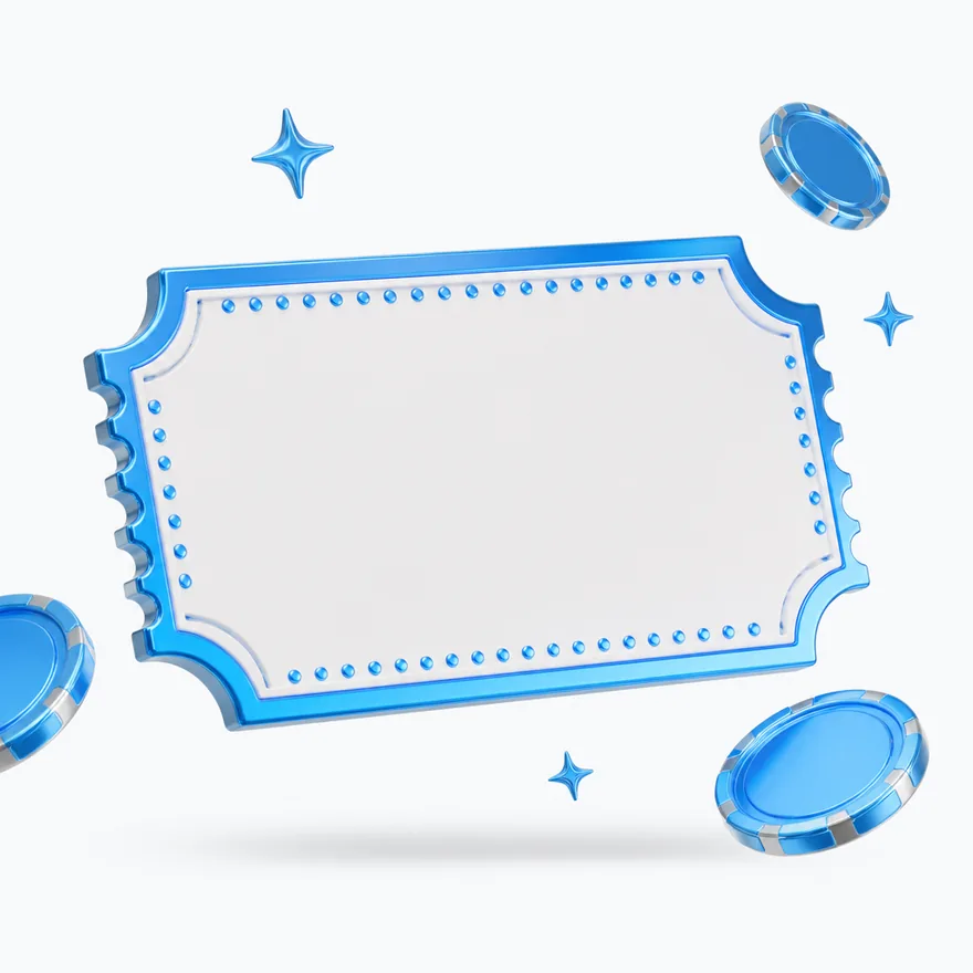 Blank coupon ticket — Bof