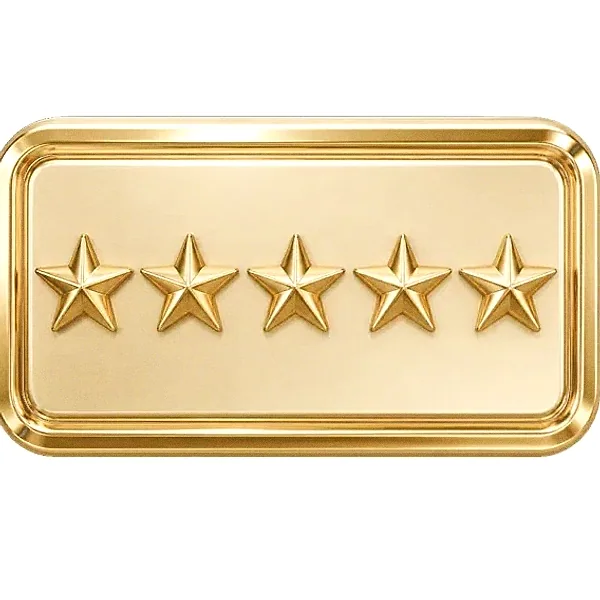 Five-star rating plaque — Bof