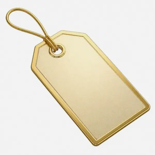Blank price tag — Bof
