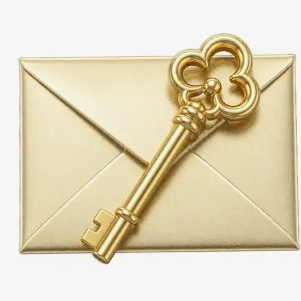 Key on envelope — Bof