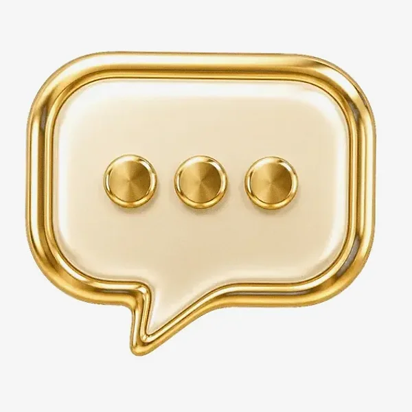 Three-dot speech bubble — Bof