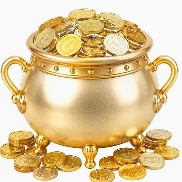 Coin-filled cauldron — Bof