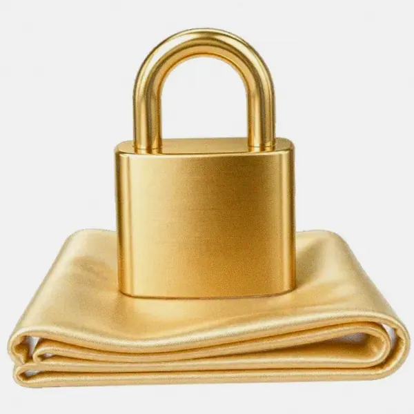 Padlock on folded cloth — Bof